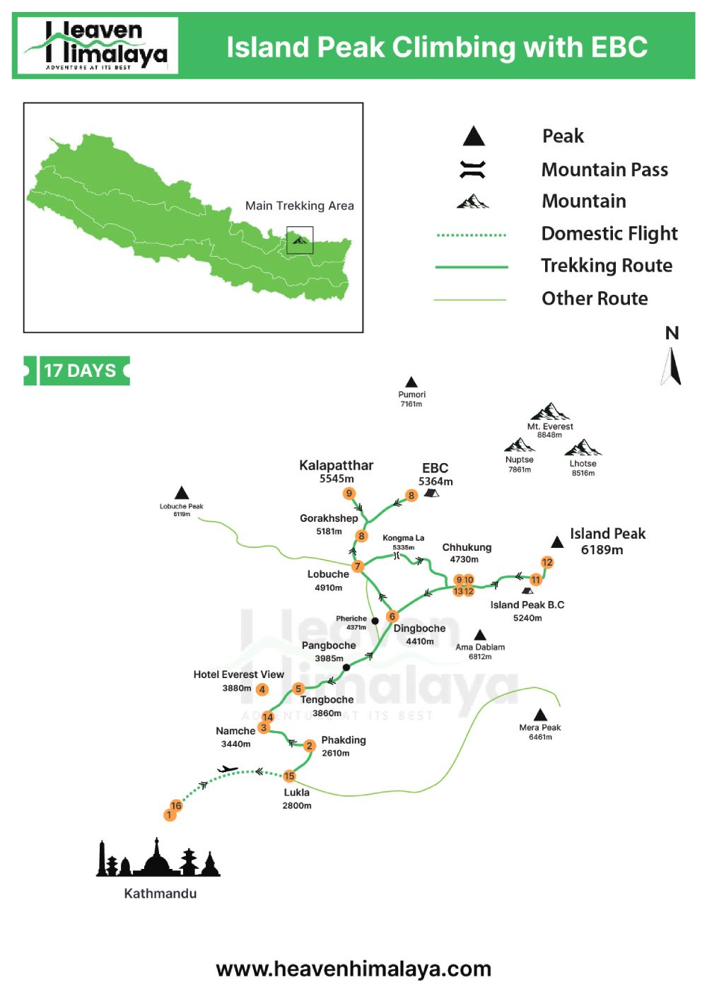 Island Peak Climbing with EBC