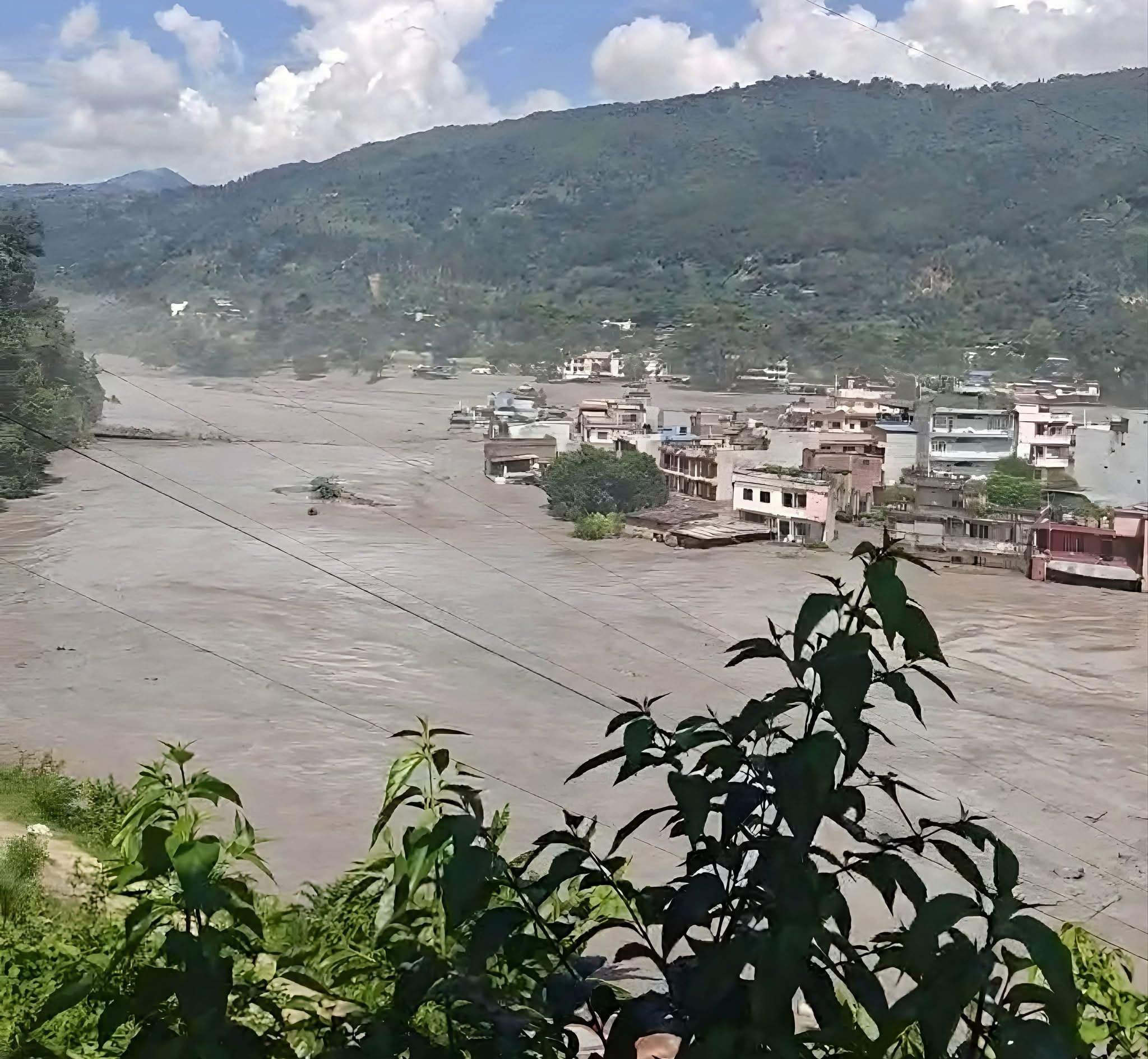 Flood in Devighat Bazaar,Nuwakot