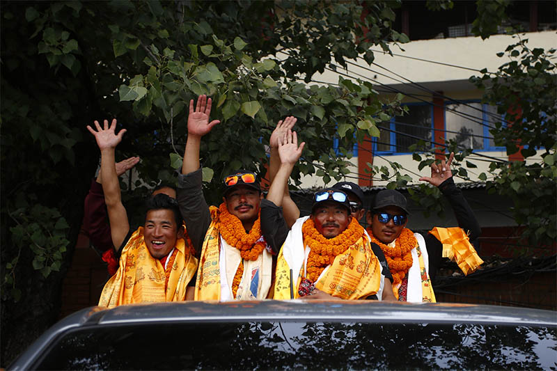 Project possible team parade in kathmandu