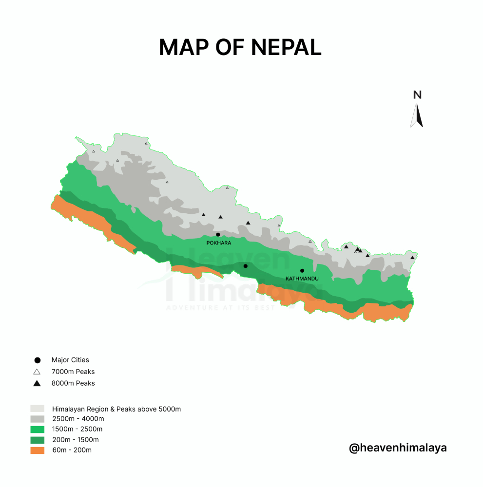 Map of Nepal