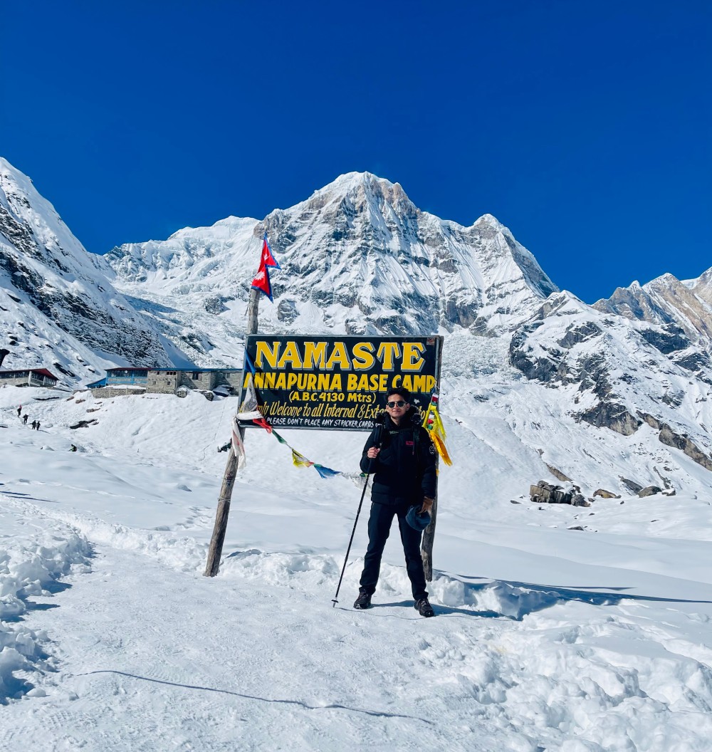 At Annapurna Base Camp